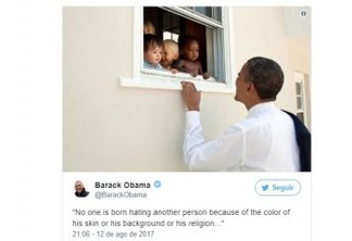 Tweet de Obama sobre Charlottesville é o mais curtido da história do Twitter