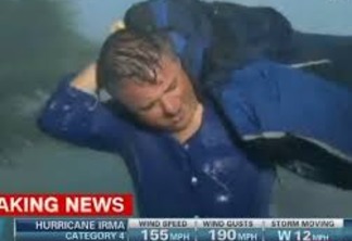 VEJA VÍDEO: Repórter quase é levado por furacão Irma e pede socorro ao vivo
