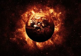 Fiery Earth caused by Apocalypse or Global Warming