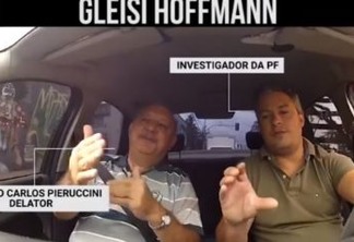 PF divulga vídeo que mostra a rota da propina de Gleisi Hoffmann