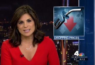 VEJA VÍDEO: Bolsa de apresentadora de televisão se rompe ao vivo