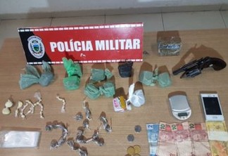 Polícia Militar apreende arma e drogas em ação contra o tráfico em João Pessoa