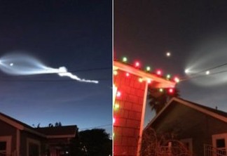 VEJA VÍDEO: Rastro de foguete da SpaceX cria imagem impressionante no céu