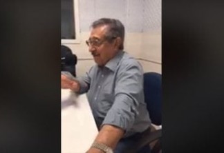 VEJA VÍDEO: Maranhão se descuida em intervalo de entrevista e menospreza pré candidatura de Luciano Cartaxo