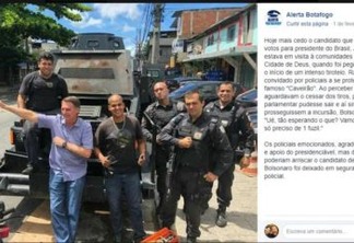 VEJA VÍDEO: Bolsonaro pediu um fuzil para revidar contra os bandidos ao ser recebido a tiros em Cidade de Deus? Entenda caso