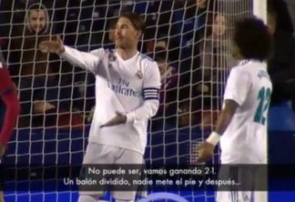 TV flagra desabafo de Ramos com Marcelo após gol do Levante: "Somos estátuas?"