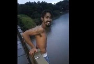 VEJA VÍDEO: Rapaz é filmado pulando de ponte momento antes de morrer