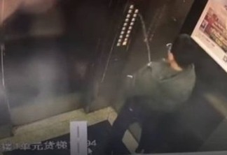 VEJA VÍDEO:  Adolescente urina em painel de elevador, provoca pane e fica preso