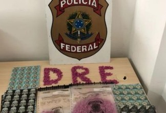 Homem é preso pela Polícia Federal com quantidade recorde de drogas sintéticas na PB