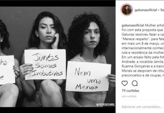 Banda de mulheres paraibanas faz protesto feminista com ensaio de nu artístico - CONFIRA