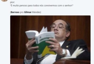 Bate-boca entre Barroso e Gilmar Mendes vira música e até poema nas redes sociais; veja principais memes