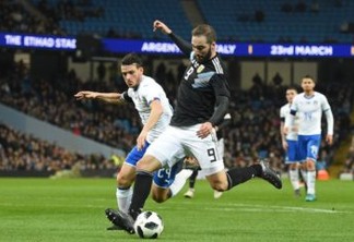 Sem Messi seleção argentina vence amistoso contra a Itália