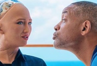 O encontro de Will Smith com Sophia a robô  mais desenvolvida do mundo -VEJA VÍDEO