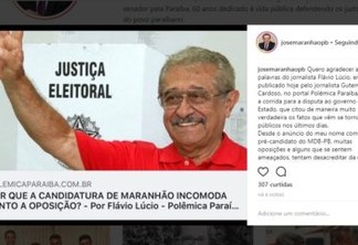 José Maranhão indaga postura da oposição: 'só sirvo para apoiar e não ser apoiado?'