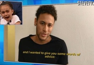 VEJA VÍDEO: Fenômeno na web, filha de brasileiros chora ao receber recado do ídolo Neymar