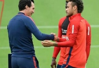 Emery nega problemas com Neymar e diz que craque fica no PSG na próxima temporada