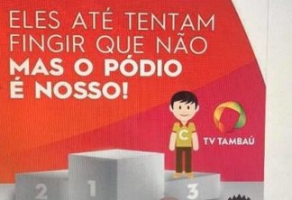 HUMILHAÇÃO: TV Tambaú faz anúncio para confirmar terceiro lugar e provoca gozação nas redes sociais