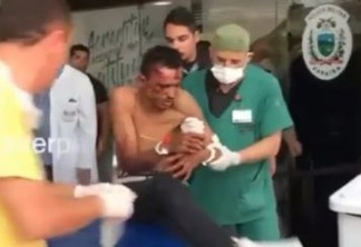 Assaltante que matou gerente da posto sai do hospital sob gritos de revolta de familiares -VEJA VÍDEO