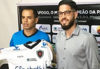 Atacante Jobinho é apresentado pelo Botafogo-PB como reforço para a Série C
