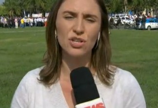 Equipe da GloboNews é atacada com pedra durante reportagem ao vivo