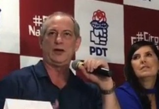 COMPROMISSO DE CAMPANHA: Ciro Gomes desembarca neste sábado em João Pessoa