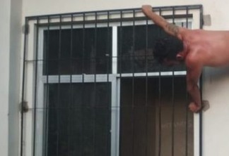Homem fica preso em buraco do ar-condicionado durante tentativa de fuga