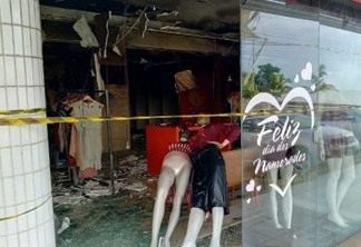 FOGO EM MANAÍRA: Incêndio destrói loja de roupas em João Pessoa