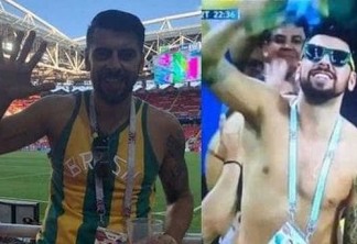 COLÍRIO: Brasileiro filmado durante jogo ganha 6 mil seguidores em minutos