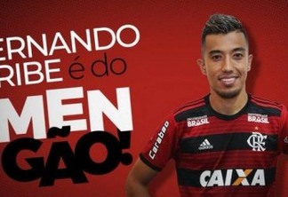 Flamengo anuncia o atacante Fernando Uribe como novo reforço do clube