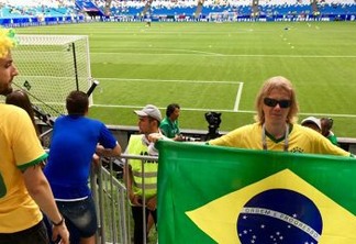 Russo que virou mascote da seleção com olhar sinistro verá Brasil e Bélgica