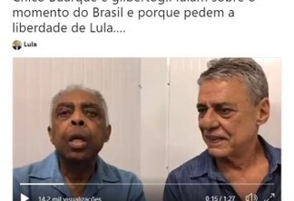 Chico Buarque e Gilberto Gil explicam porque querem Lula Livre: VEJA VÍDEO