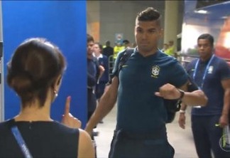 Casemiro é impedido de entrar no vestiário da seleção brasileira