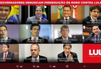 RC e mais 10 governadores denunciam perseguição de Moro contra Lula