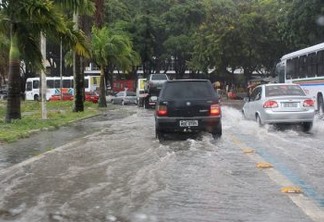 Chove cerca 40mm nas últimas 24 hora em João Pessoa