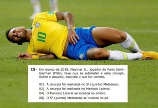 Neymar cai até no vestibular e revolta alunos