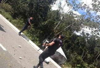Polícia Militar prende suspeitos de assaltar e explodir carro-forte na BR-230