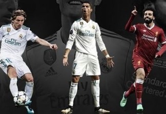 Cristiano Ronaldo, Modric e Salah disputam prêmio de melhor jogador do ano da Uefa