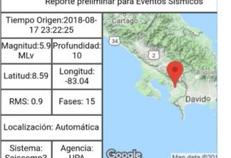 Terremoto atinge a Costa Rica e é sentido também no Panamá