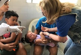 Santa Rita vacina 40% do público-alvo contra sarampo e pólio