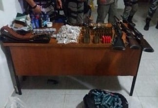 Grupo é preso com armas e material para confecção de explosivos no Sertão da Paraíba