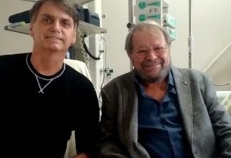 VEJA VÍDEO: Ator Carlos Vereza visita Bolsonaro no hospital