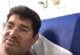 Vereador José Eudes, de Cabedelo, é internado e poderá ser submetido a cirurgia - VEJA VÍDEO