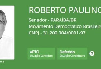 TRE defere candidatura de Roberto Paulino ao Senado Federal