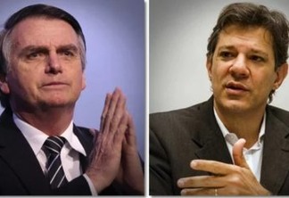 Bolsonaro e Haddad empatados em rejeição