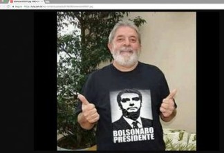 Site pessoal de Lula foi hackeado e ainda tem imagens de Bolsonaro