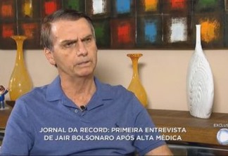 Em paralelo ao debate da TV Globo, Bolsonaro concede entrevista à TV Record - VEJA VÍDEO!