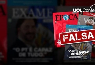 Capas falsas de revistas espalham denúncia inexistente de fraude em urnas