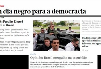 Mídia internacional destaca chegada da extrema-direita ao poder e dias sombrios para a democracia no Brasil
