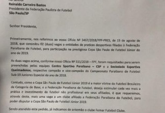 FPF ignora regulamento e indica Femar para eventual nova vaga na Copa São Paulo de Futebol Júnior