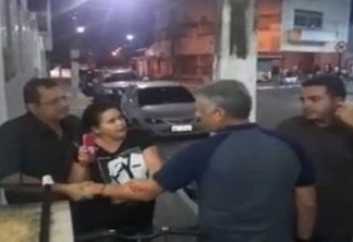 VEJA VÍDEO: marido de vereadora de Cabedelo e dirigente de partido protagonizam desentendimento na porta de Câmara